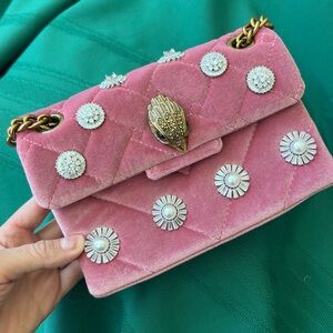 Kurt Geiger Pink Crossbody Bag with Chain Strap
